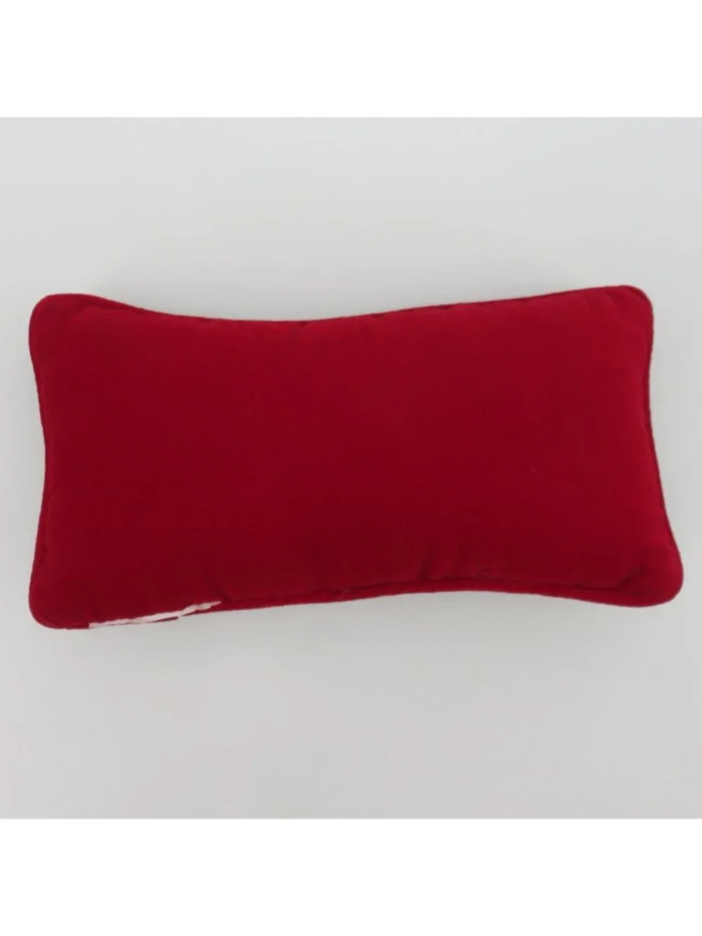 Dear Santa I Can Explain Needlepoint Red Green Peppermint Candy Christmas Pillow